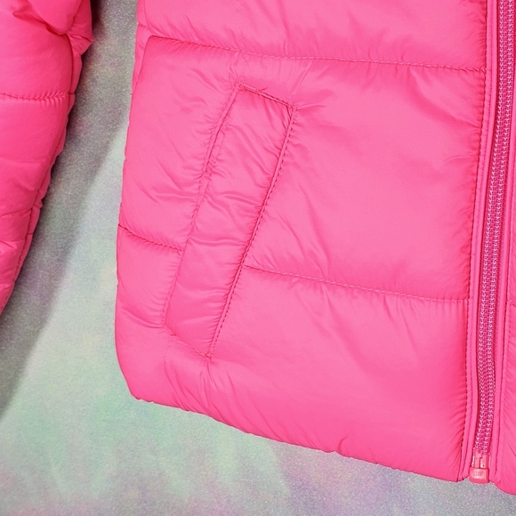 Joe Fresh Kids Neon Pink Puffer Jacket Size S/M 6 - Picture 2 of 11